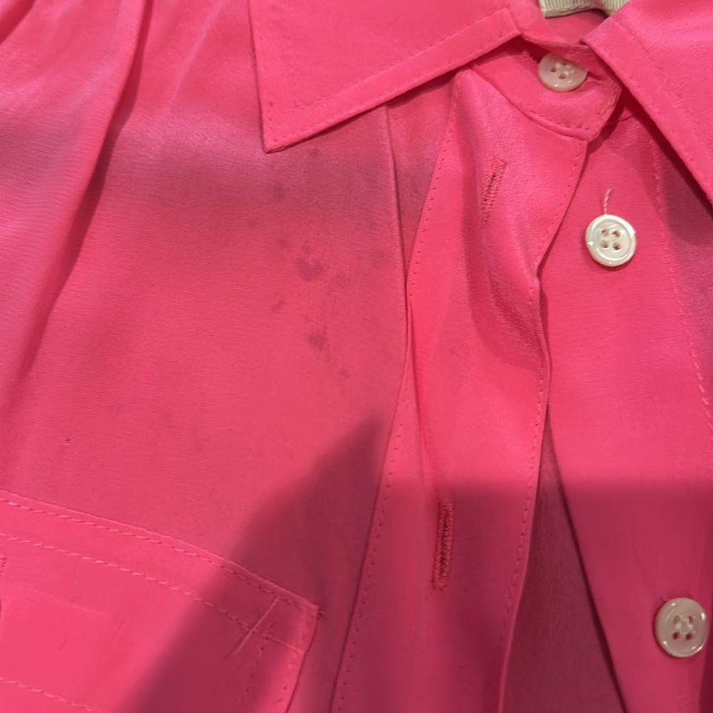 💞J.Crew Neon Pink Blythe Blouse - Picture 9 of 13
